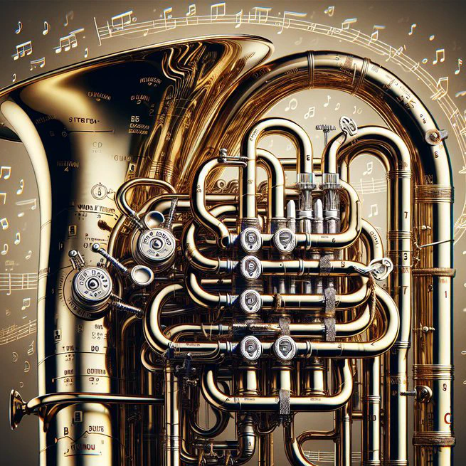 Finger Chart for C Tuba with Two Whole Step 5th Valve